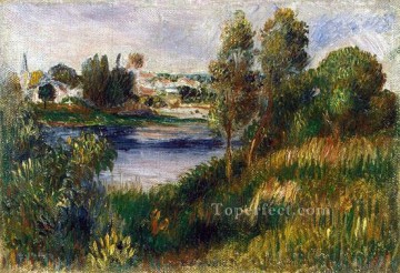 Paisaje en vetheuil Pierre Auguste Renoir Pinturas al óleo